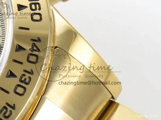 0219 Daytona 116508 QF 1:1 Best Edition YG Black Dial on YG Bracelet SH4130 V3 (Gain Weight) Tailored 1720